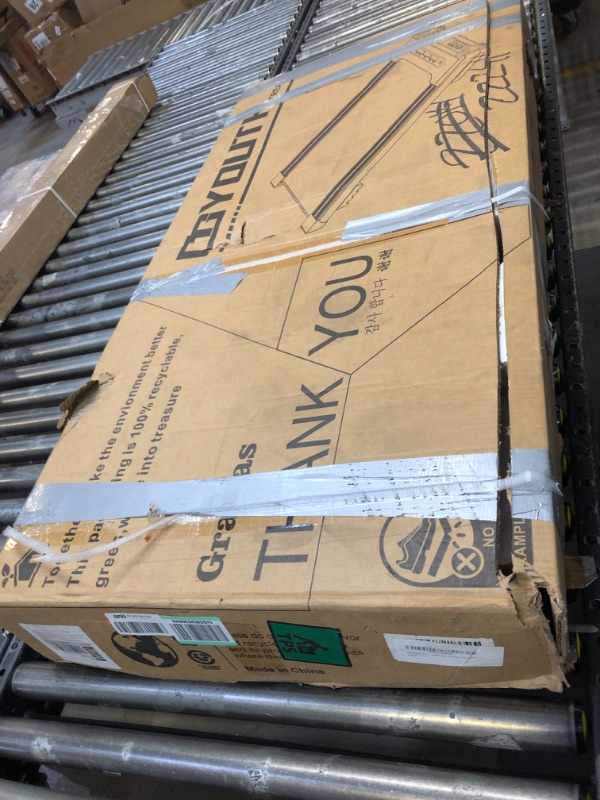 Photo 1 of GOYOUTH 2 in 1 Under Desk Electric Treadmill Motorized Exercise Machine with Wireless Speaker, Remote Control and LED Display, Walking Jogging Machine for Home/Office Use black