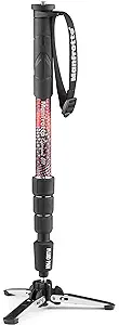 Photo 1 of Manfrotto Element MII Video Aluminium Fluid Monopod, Slim and Lightweight, Loads up to 16kg, Foldable Fluid Base, 4 Sections, Twist Locks, for mirrorless and DSLR Cameras ELMI 4 SEC