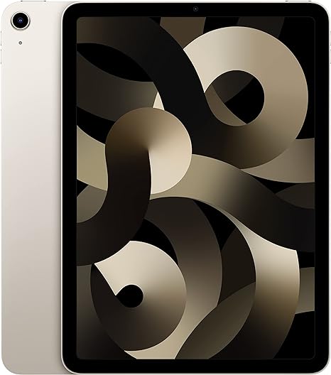 Photo 1 of Apple iPad Air (5th Generation): with M1 chip, 10.9-inch Liquid Retina Display, 64GB, Wi-Fi 6, 12MP front/12MP Back Camera, Touch ID, All-Day Battery Life – Starlight****FACTORY SEALED