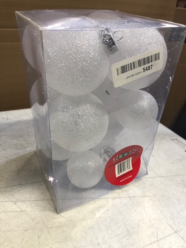 Photo 1 of Assorted Snow Ball Ornaments  Set  -White