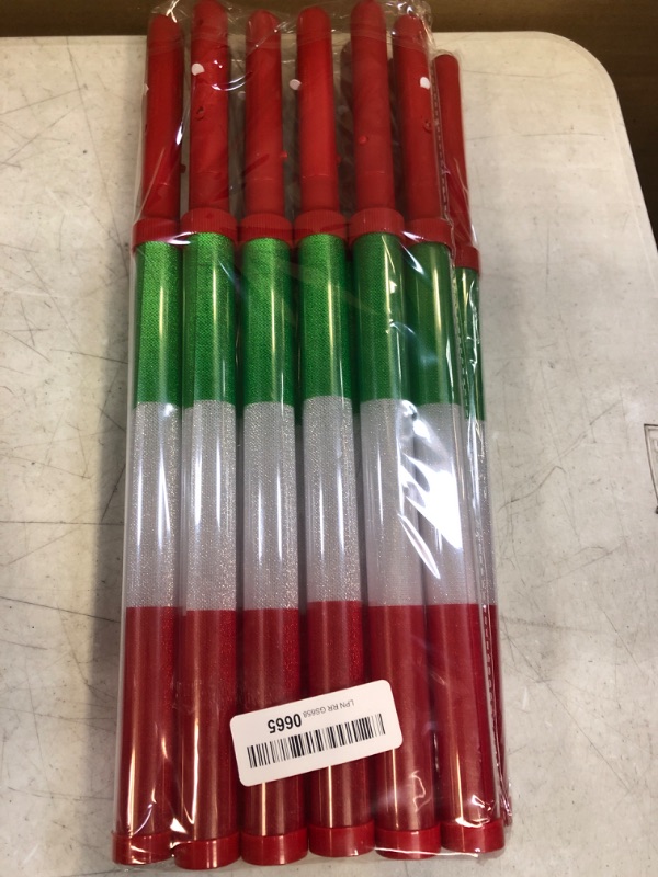 Photo 2 of 12Pack Red White Green Christmas LED Light Stick Glow Stick 