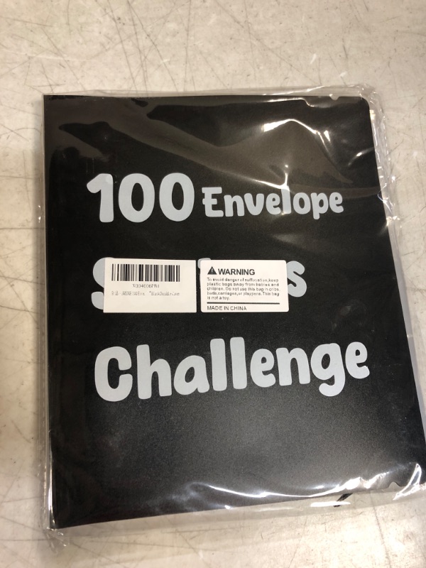 Photo 2 of SKYDUE 100 Envelopes Money Saving Challenge Binder with Cash Envelopes - Challenge to Save $5050, 9.2"x 7.8" A5 Black Cover