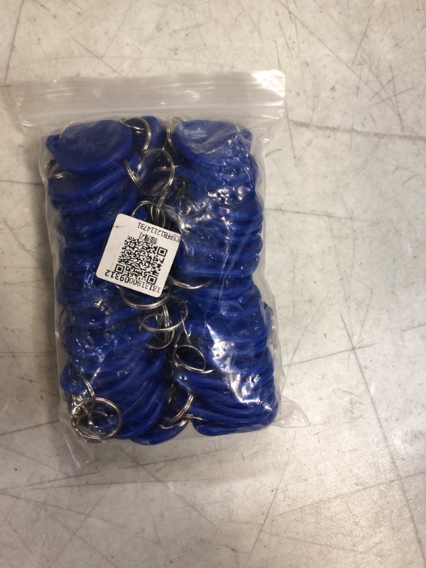 Photo 2 of 50pcs NFC Smart Key Tag Card,RFID Keychains, IC ID Card Tag Token Key Chain Keyfob, EM4100 Tag Token Home Security Parts Door Access 125KHz for Access Control Elevators Parking Lots(IC)