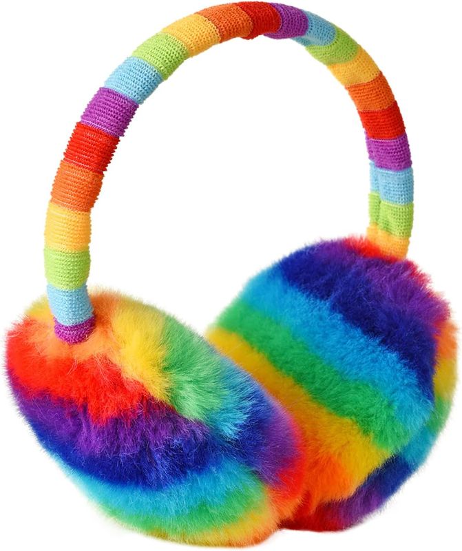 Photo 1 of ZTL Kids Knit Earmuffs Winter Outdoor Plush Ear Warmers for Boys Girls 