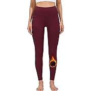 Photo 1 of MOCOLY Women's Fleece Lined Leggings High Waisted Thermal Warm Yoga Pants with Cargo Pockets Winter Hiking Cargo Joggers