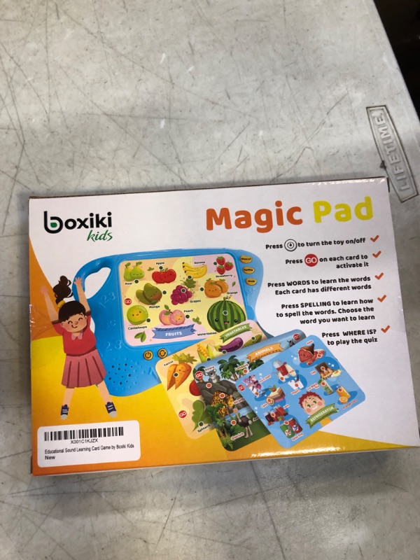 Photo 2 of Boxiki kids Learning Pad with 10 Educational Flash Cards for Toddlers 3+ Years w/Touch and Learn Functions | Smart Pad for Children's Learning Games | Educational Learning Toys for Boys and Girls