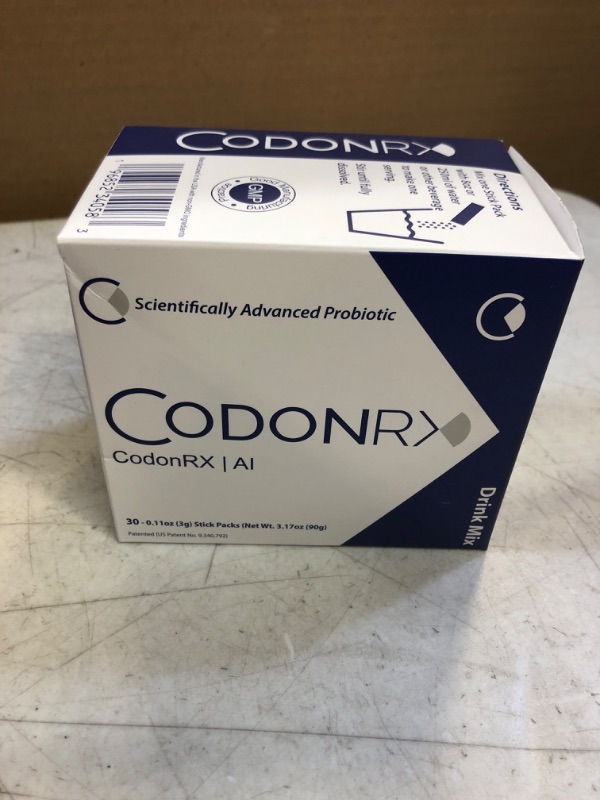 Photo 2 of CodonRX | AI Patented Probiotic Vitamin Powder Drink Mix for Women, Men and Kids – Tropical Lychee Flavor Gluten Free & Vegan – For Bloat, Digestive and Gut Health [30 Pack]