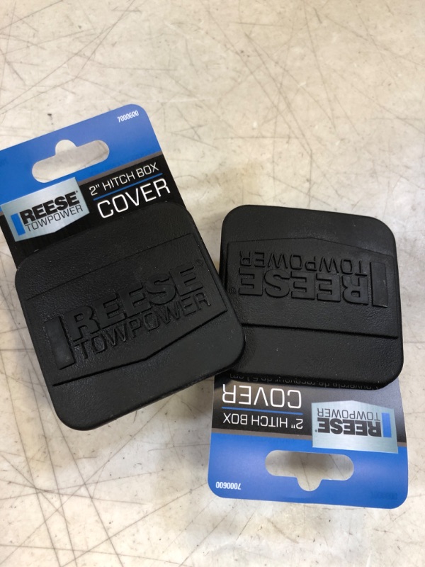 Photo 2 of 2Pack Reese Towpower 7000600 Receiver Tube Cover Black, 2 inch