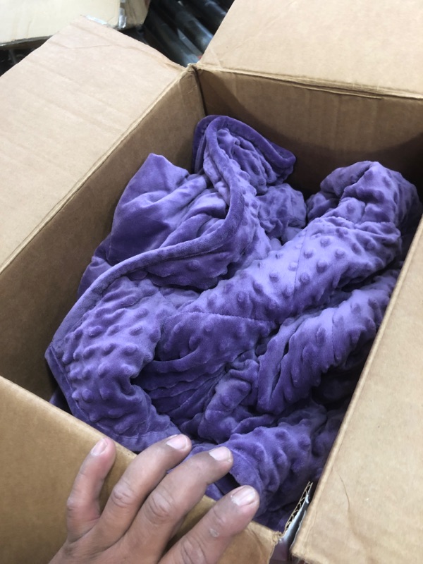 Photo 1 of 20lbs Waited blanket Purple 