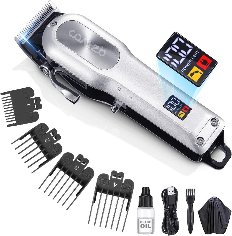 Photo 1 of Hair Clippers for Men Professional, Cordless High-Performance Barber Clippers for Hair Cutting, Rechargeable Mens Hair Clippers, Home Haircut &Grooming Set with LED Display,Mens Gifts
