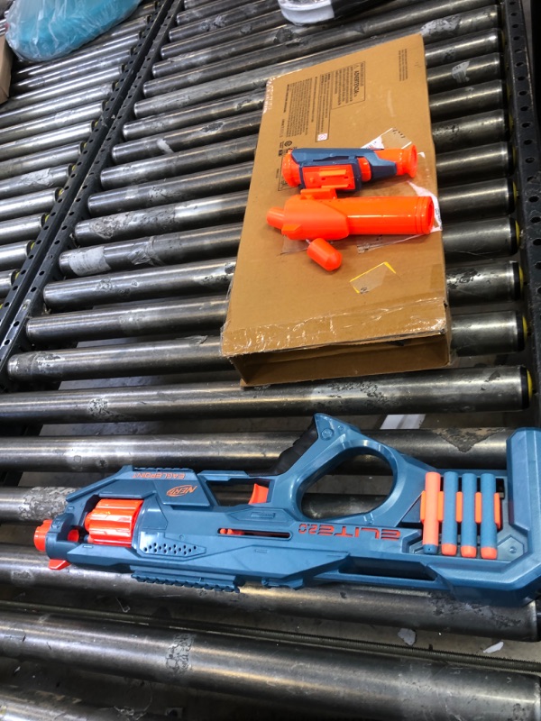 Photo 1 of NERF Elite 2.0 Eaglepoint RD-8 Blaster -- 8-Dart Drum, Detachable Scope and Barrel, 16 Official Elite Darts, Bolt Action Frustration-Free Packaging