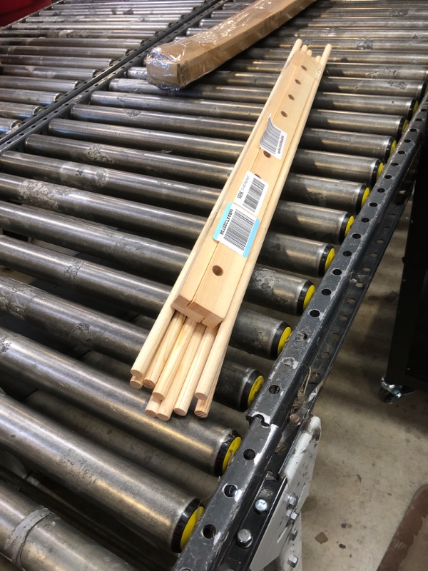 Photo 1 of Kigley 10 Tier Ribbon Holder Organizer Rack Wood Wrapping Paper Display Rack Large Gift Wrapping Paper Storage Organizer Easy Wall Mount Wrapper Storage