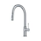 Photo 1 of KRAUS Allyn Modern Industrial Pull-Down Single Handle Kitchen Faucet in Chrom...