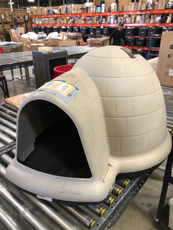 Photo 2 of Petmate Indigo Dog House (Igloo Dog House, Made in USA with 90% Recycled Materials, All-Weather Protection Pet Shelter) for Large Dogs 50 to 90 pounds