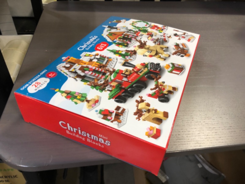 Photo 1 of 2023 Advent Calendar Kids Christmas Building Blocks 24 Days Countdown Calendar Toys for Kids 1210 PCS 6 in 1 Christmas Building Toys, Kids Christmas Gifts for Boys & Girls A-1210 PCS