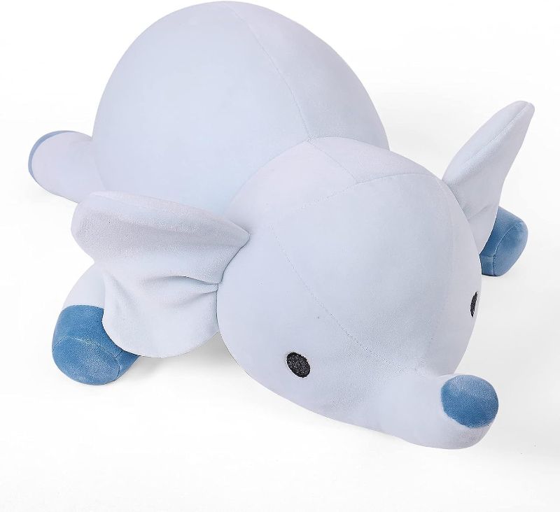 Photo 1 of 24" Weighted Stuffed Animals, 4.2lb Cute Weighted Elephant Plush Toy Throw Pillows Giant Cuddle Plushies Dolls (Elephant)
