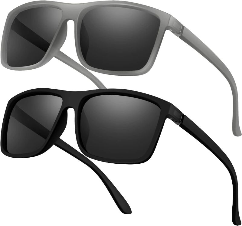 Photo 1 of Polarized Sunglasses for Men Driving Mens Sport Sunglasses Rectangular Vintage Sun Glasses For Men/Women