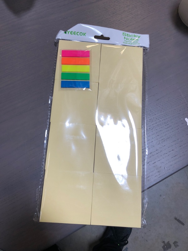 Photo 2 of (16 Pack) Sticky Notes 3x3 in Canary Yellow, Clean Removal, Recyclable, Self-Stick Pads, Easy to Post for Home, Office, Notebook