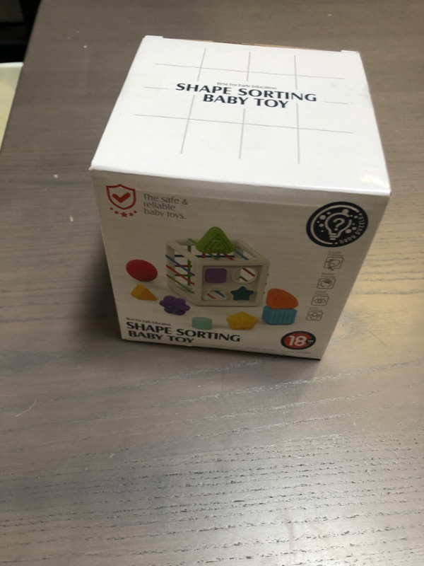 Photo 1 of Baby Toys 12-18 Months, Shape Sorter Colorful Cube Sensory toys, Toddler Developmental Learning Toys | Multi Shape Blocks Montessori Toys Fine Motor Skills, Birthday Gifts for Baby Toys 6-12-18 Months
