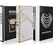 Photo 1 of Decorative Books for Home Decor 3 Pieces Decorative Book for Home Decor, Set of 3 Hardcover Modern Decorative Book Stack,Fashion Design Book Stack 