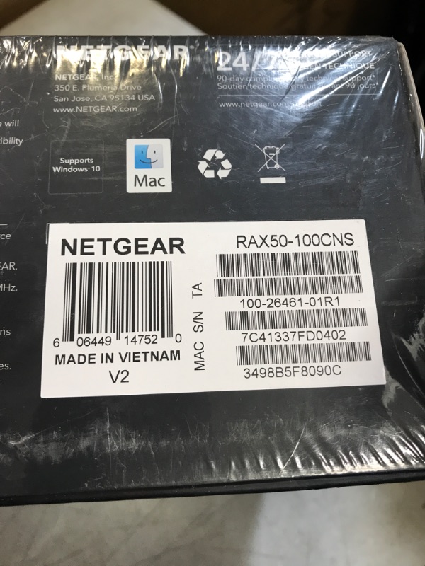 Photo 1 of Nighthawk 6-Stream Dual-Band WiFi 6 Router, 5.4Gbps
