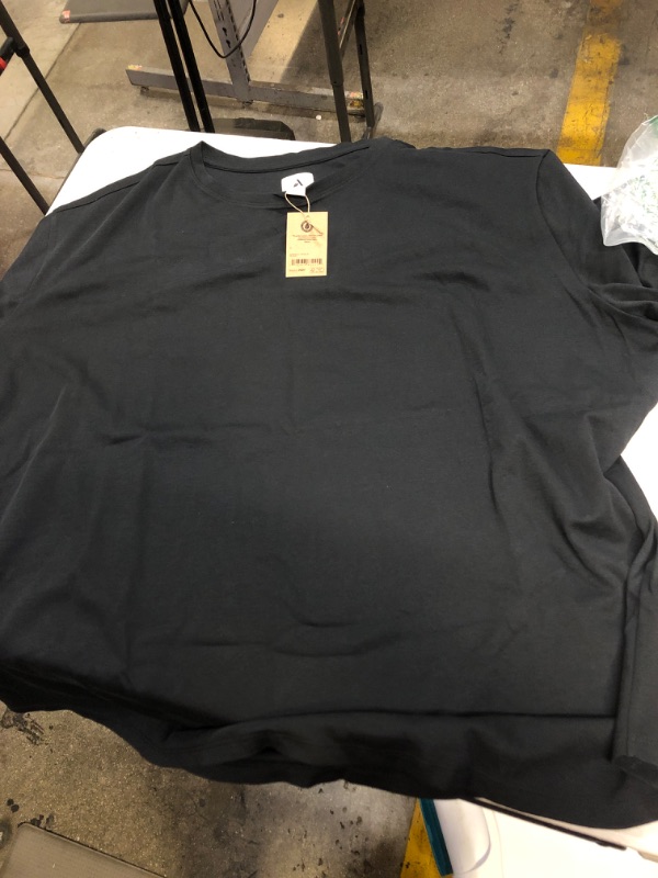 Photo 1 of Amazon Aware Women's Relaxed-Fit Organic Cotton Short-Sleeve Tunic T-Shirt (Available in Plus Size) (Previously 3X Black