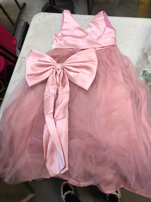 Photo 1 of girls dress- pink - size 120 