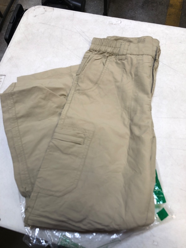 Photo 1 of boys cargo pants- khaki- size large 