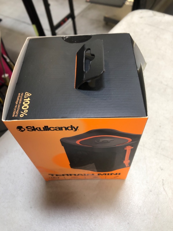 Photo 3 of Skullcandy Terrain Mini Wireless Bluetooth Speaker - IPX7 Waterproof Portable with Dual Custom Passive Radiators, 14 Hour Battery, Nylon Wrist Wrap, & True Stereo
