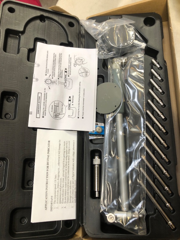 Photo 1 of Rigckoml Digital Dial Indicator Bore Gauges, Engine Cylinder Measurement with Carbide anvils (2"-6"/0.0005")