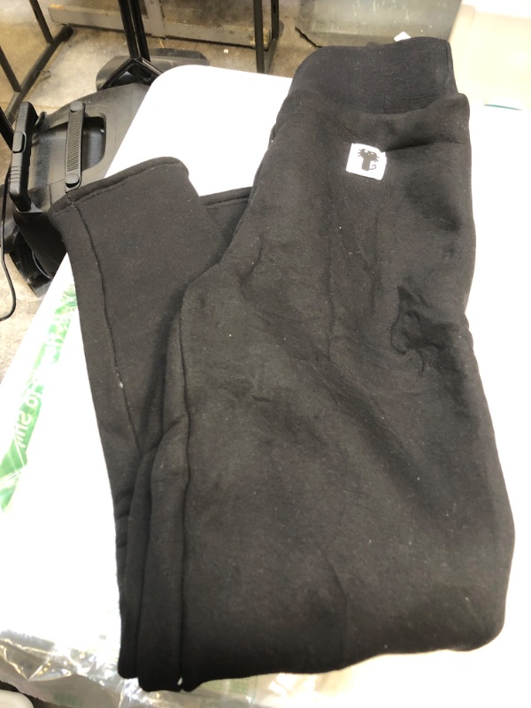 Photo 1 of fleece lined sweat pants - black - size m 