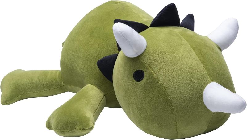 Photo 1 of Youmuku Weighted Dinosaur Stuffed Animals Super Soft Cute Dino Plushie and Throw Pillows,Plush Toys Cartoon Hugging Birthday Gifts for Kids&Adults,Green,24",3.5lbs
