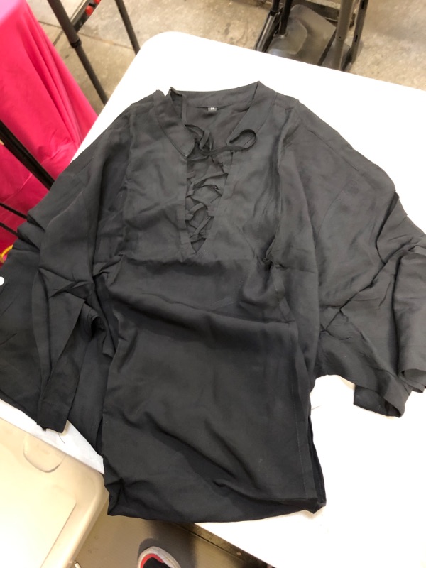Photo 1 of mens short sleeve shirt - black - size xl 