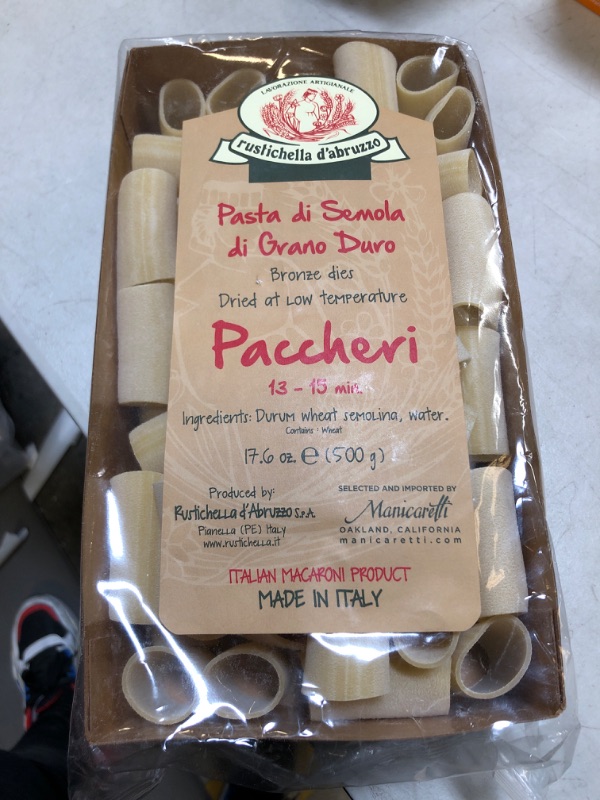 Photo 1 of EXPIRES- 08/29/26
Rustichella Paccheri Pasta, 17.6 Ounce