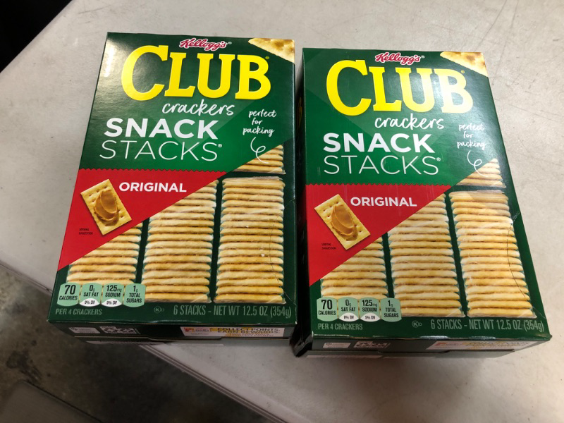 Photo 2 of  2 pack bundle - expires -aug/29/24
Kellogg's Club Crackers Snack Stack (Pack of 2)