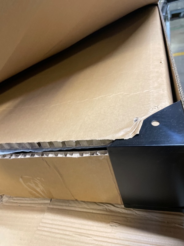 Photo 1 of METALTIGER Metal Storage Cabinet Wardrobe - Metal Storage Locker with Locking Doors, Adjustable Shelf Position, Removable Hanging Rods, Mirror & Accessories (Dark Wood Grain) Dark Wood Grain Key Lock