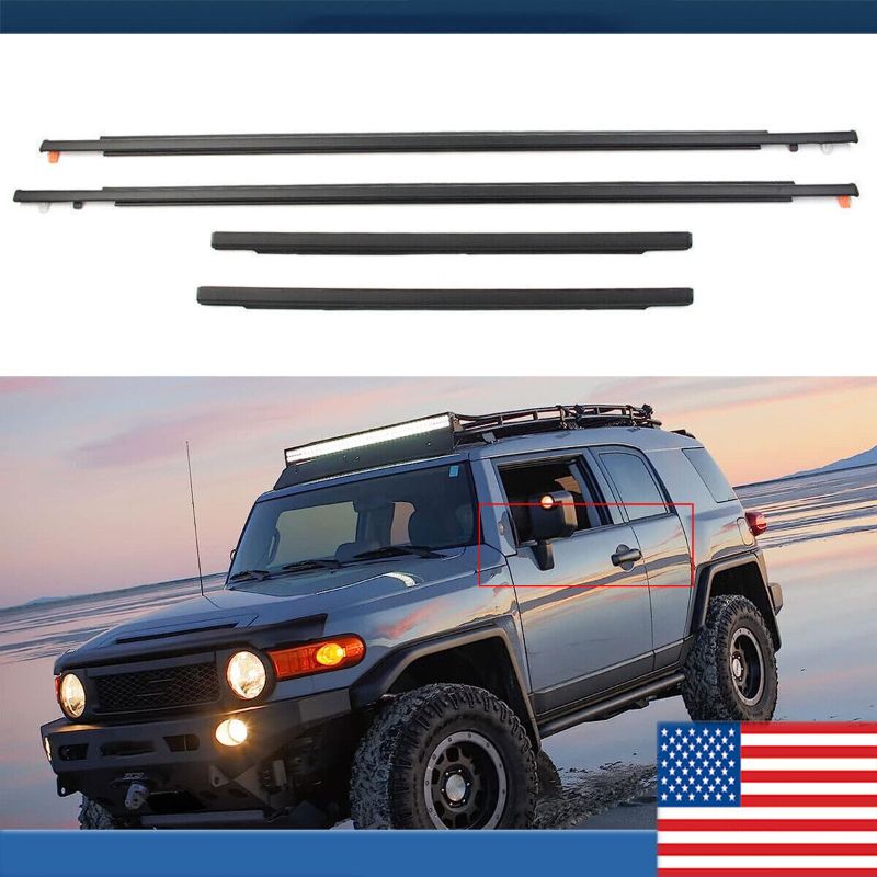 Photo 1 of  For 2007-14 Toyota FJ Cruiser Door Belt Molding Weatherstrip