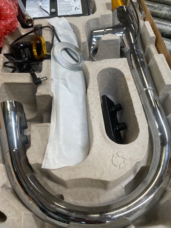 Photo 1 of KOHLER Simplice Response Touchless Pull Down Kitchen Faucet in Polished Chrome, K-22036-CP