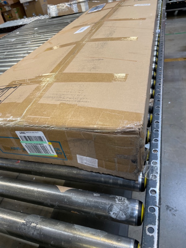 View 2 of S SECRETLAND Queen Bed Frame with Headboard, Upholstered Platform Bed Frame, No Box Spring Needed, Non-Slip and Noise-Free, Easy Assembly, Dark Grey. Queen Dark Grey