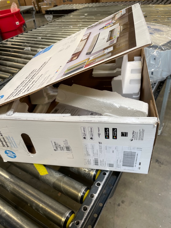Photo 1 of HP Smart Tank 5000 Wireless All-in-One Ink Tank Printer with up to 2 years of ink included, mobile print, scan, copy, white, 17.11 x 14.23 x 6.19