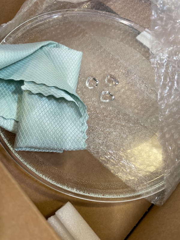Photo 1 of 12" Microwave Glass Turntable Plate Replacement for Whirlpool Microwave Glass Plate - Replace Microwave Glass Tray # W11367904 W10337247 AP6892124 12IN