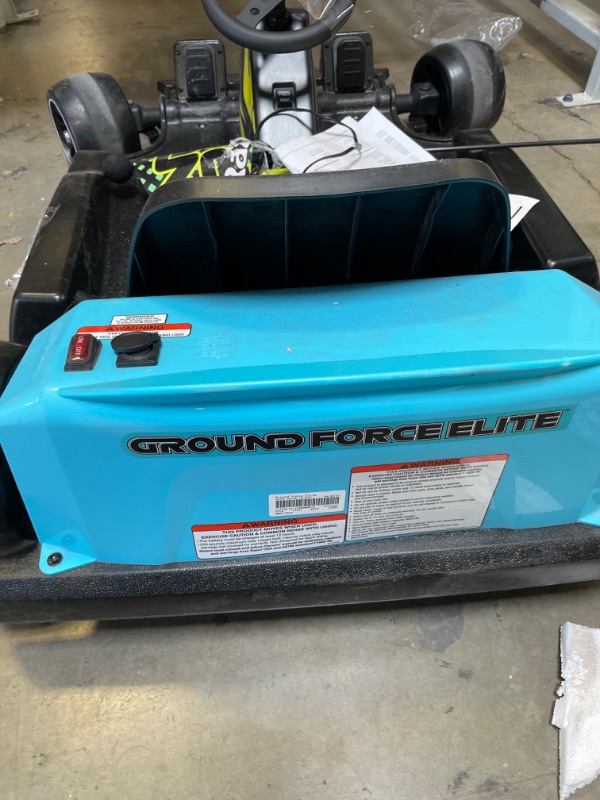 Photo 5 of *FOR PARTS* Razor Ground Force Elite Powered Go Kart - Black/Blue
