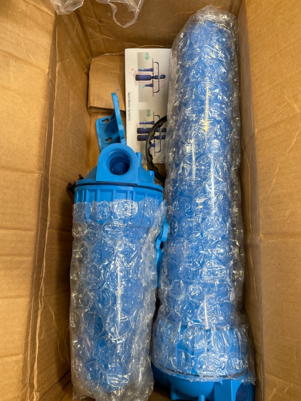 Photo 4 of **ONLY 2 SMALL FILTERS** Aquasana Whole House Water Filter System - Carbon & KDF Home Water Filtration - Filters Sediment & 97% Of Chlorine - 1,000,000 Gl - EQ-1000 10-Year Filter System