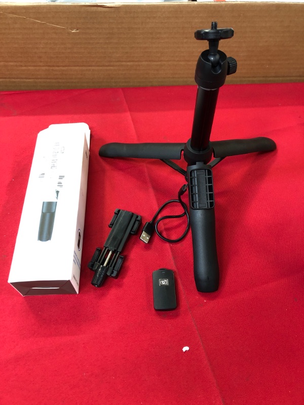 Photo 2 of 1pc-----Selfie Stick, 40 inch Extendable Selfie Stick Tripod,Phone Tripod with Wireless Remote Shutter,Group Selfies/Live Streaming/Video Recording Compatible with All Cellphones