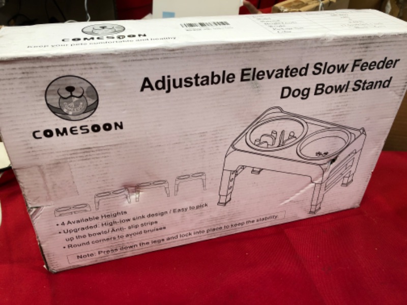 Photo 1 of  Elevated Slow Feeder Dog Bowl Stand
