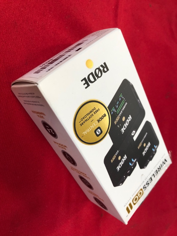 Photo 1 of RØDE Wireless Go II Dual Channel Wireless System with Built-in Microphones with Analogue and Digital USB Outputs, Compatible with Cameras, Windows and MacOS computers, iOS and Android phones