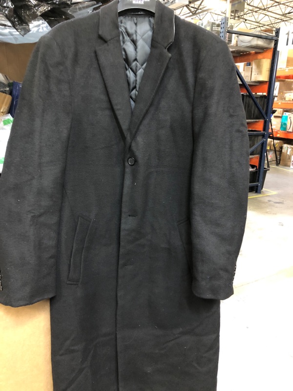 Photo 1 of LONG BLACK COAT, NO SIZE OR BRAND AVAILABLE