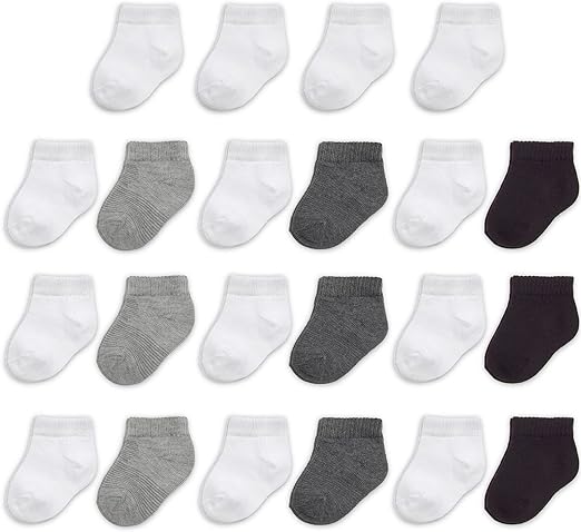 Photo 1 of Fruit of the Loom Baby 22-Pack Grow & Fit Flex Zones Low Cut Stretch Socks - Unisex, Girls, Boys