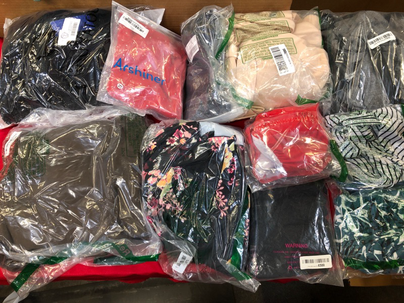 Photo 1 of BOX LOT OF MISC ITEMS/CLOTHES(SIZES VARIES)