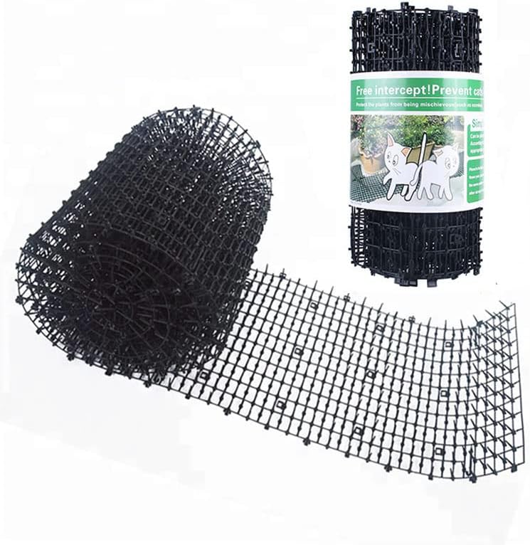 Photo 1 of  Scat Mat for Cats with Spikes,-Deterrent Scat Mats for Cats and Dogs,Dog Digging Deterrent Outdoor Mats for Garden and Fence, Cats Stopper Network,...